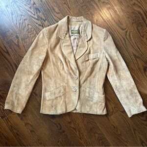 Vintage Genuine Leather Blazer by Split End Ltd. | Size 11/12